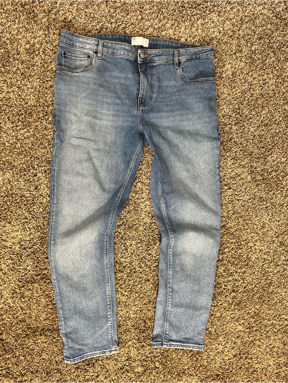 ASOS Light Blue Slim Straight Jeans